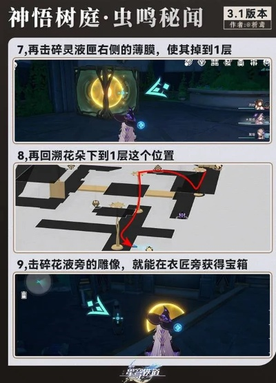 《崩坏星穹铁道》3.1虫鸣秘闻解谜宝箱速通攻略！