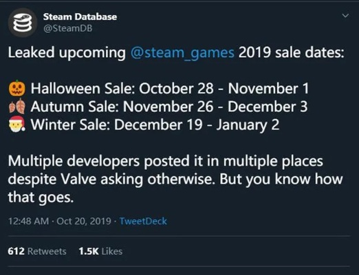 Steam冬季特惠倒计时！忍住剁手，独家泄露日期揭秘