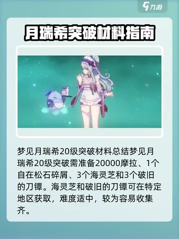 《原神》瑞希养成攻略：快速获取梦见月瑞希所需材料