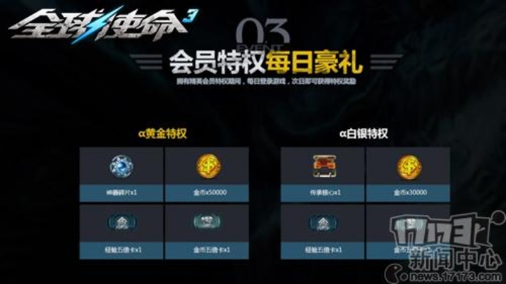 《全球使命3》速领点券会员，独家特权大放送！
