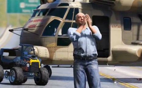 《GTA5》恶搞巅峰！士官长激战龙裔，笑料百出！