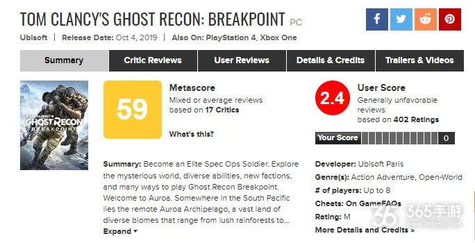 《幽灵行动：断点》IGN评测揭秘，公式迷局中的6分新解