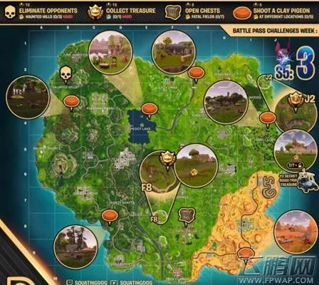 《堡垒之夜》第五赛季第三周公路旅行任务地点揭秘！