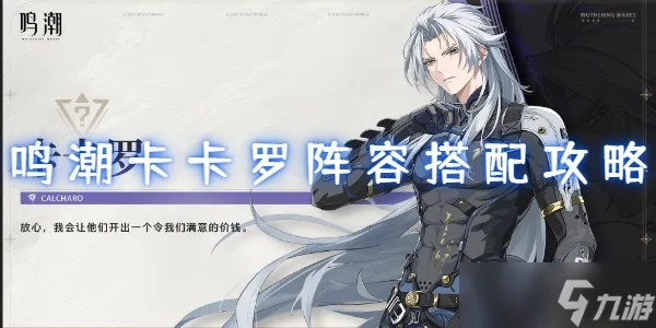 《鸣潮》卡卡罗阵容搭配攻略：声骸选择与突破材料揭秘