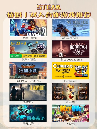 十大精选双人游戏，必玩互动体验推荐