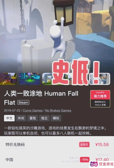 《人类：一败涂地》价格大升级！58元入手正当时