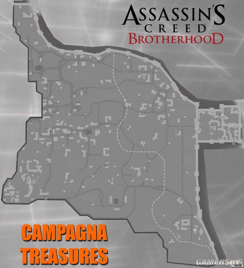 《刺客信条：全地藏像分布攻略地图》