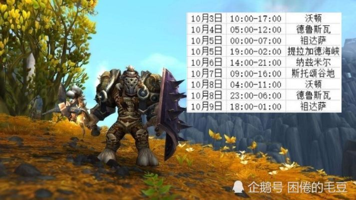 《魔兽世界免费三天活动开启！白嫖时间领取攻略》