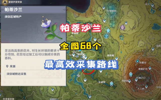 《原神》71朵帕蒂莎兰速刷攻略，轻松采集！