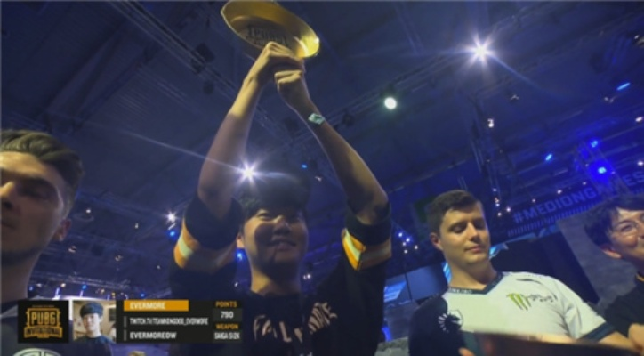 Evermore独占鳌头！《绝地求生》单人赛冠军诞生