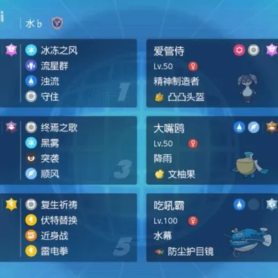 《宝可梦朱紫》雨战攻略：吃吼霸队雨天特攻技巧揭秘