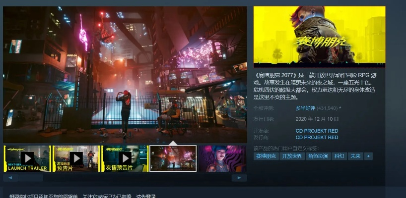 赛博朋克巅峰之作，揭秘最新精选游戏推荐！