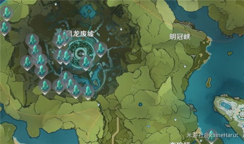 《原神》3.5版水晶矿宝藏地图，隐藏采集点大盘点