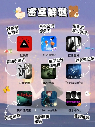 十大热门密室游戏盘点：揭秘沉浸式解谜新体验