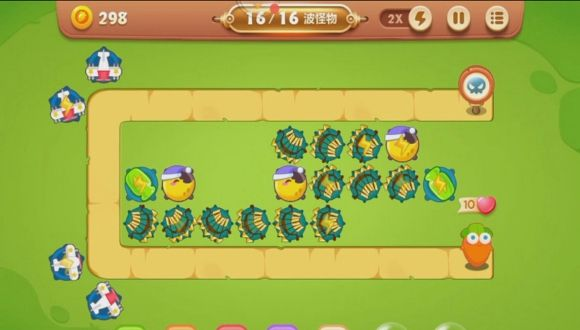 保卫萝卜3：游乐场第1关攻略