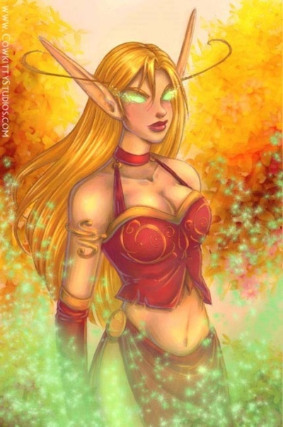 魔兽世界安蕾尔高清壁纸哪里找？血精灵经典外观全解析