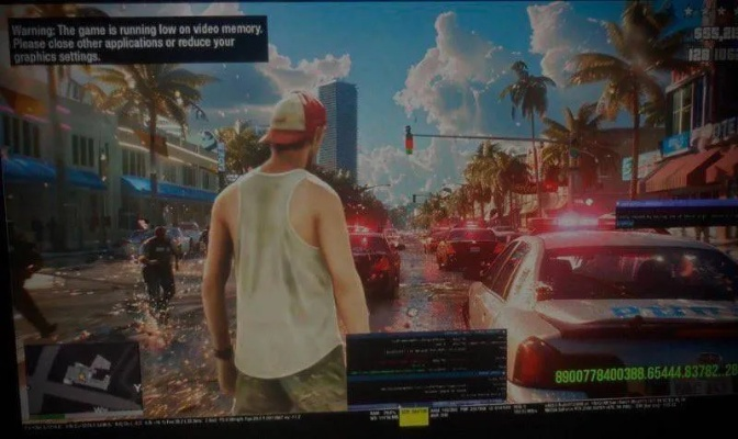 玩家曝光《GTA6》早期开发画面！开发者朋友发的