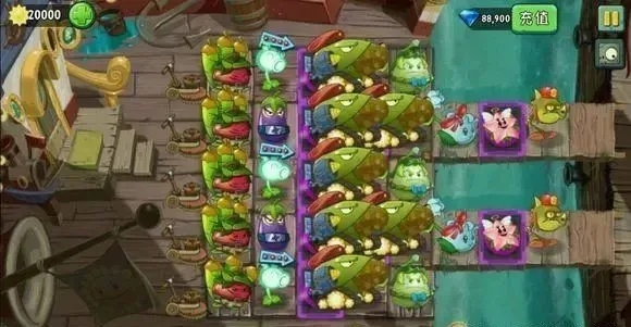 植物大战僵尸2中文版平民最强阵容搭配，轻松无损通关第30关