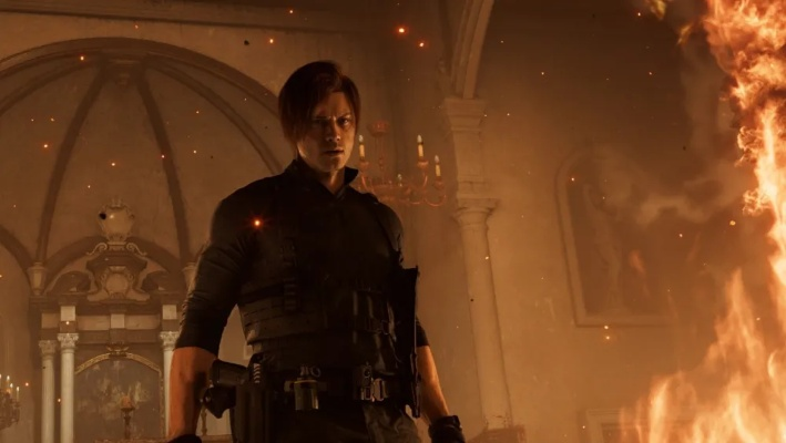 虚幻引擎重制生化危机3.5，里昂闯闹鬼城堡粉丝新作曝光