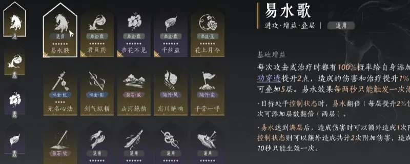 《燕云十六声》属性攻略：功法装备选择全解析