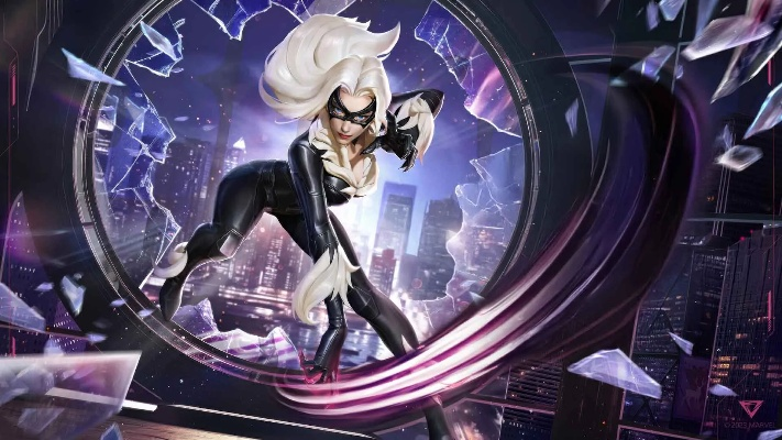 漫威争锋新英雄白狐黑猫亮相，紫色点缀韵味藏何亮点？