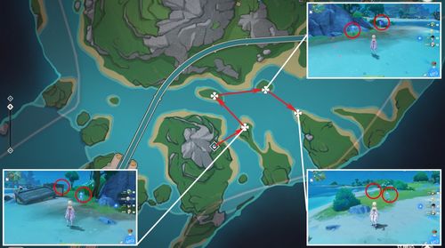 原神4.1海露花&虹彩蔷薇，高效采集路线全梳理