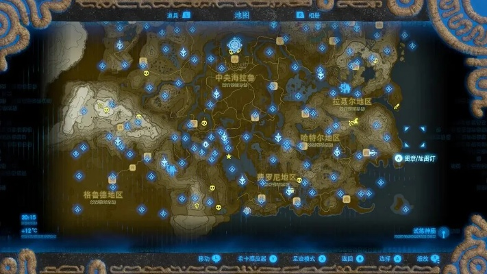 《塞尔达传说》鸟望台分布地图，探索隐藏秘境！