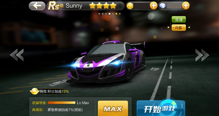 天天飞车Sunny最强养成指南，S级车手技能解析与高分配装