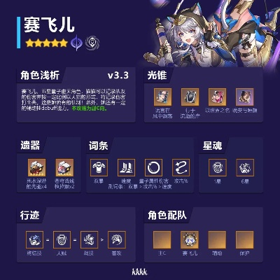 《崩坏星穹铁道》赛飞儿快速搭配攻略，高效出装技巧揭秘