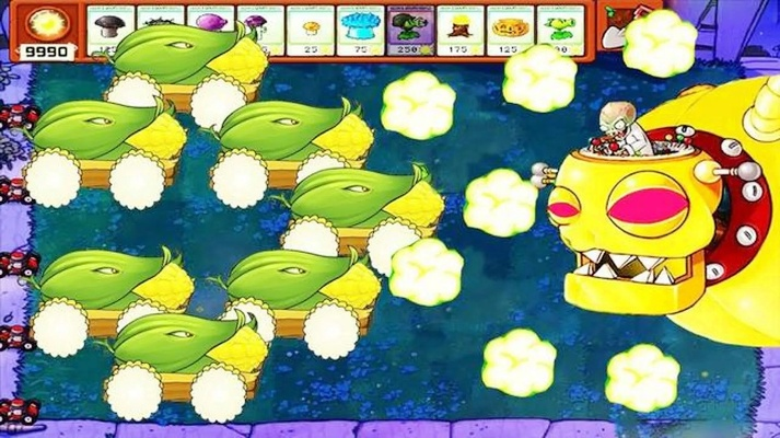 植物大战僵尸无尽模式最高分神阵，玉米炮前置与红眼巨人应对绝技