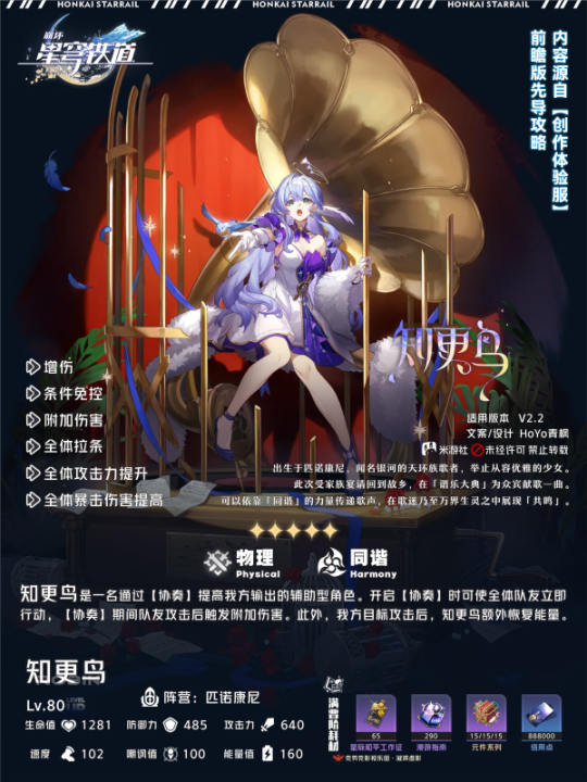 《崩坏星穹铁道》知更鸟抽取推荐：抽它还是等池？