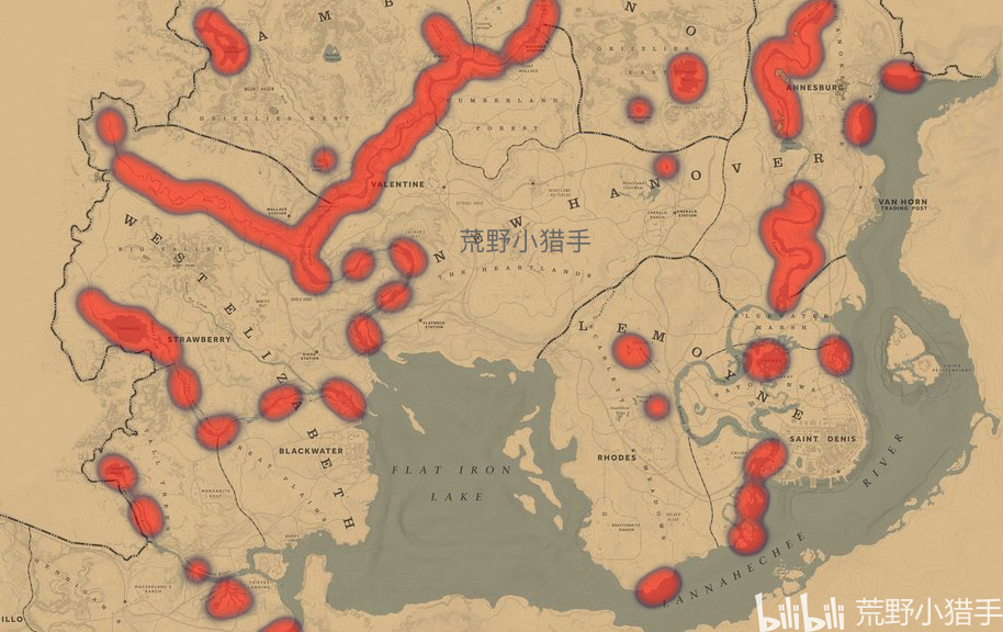 《荒野猎人营地分布攻略：简易营地位置全揭秘》