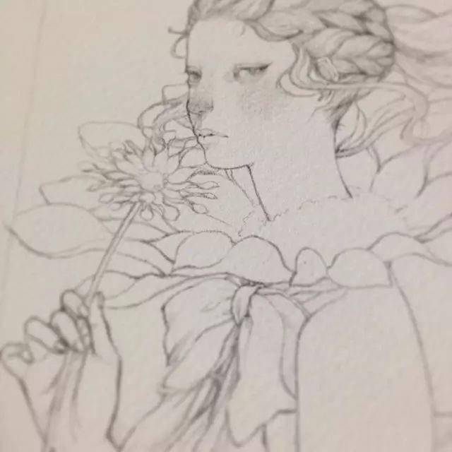 《最终幻想7》蒂法水彩速写：重温经典场景魅力