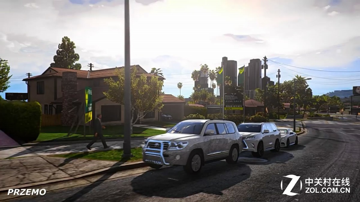 《GTA5》新截图曝光：狂野飙车，街头激战警察！