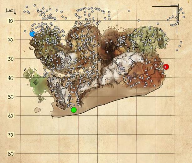 《方舟探秘：资源地图全解析，海底宝藏等你来寻》