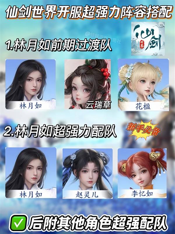 《仙剑世界》阵容搭配攻略：打造无敌战队秘籍